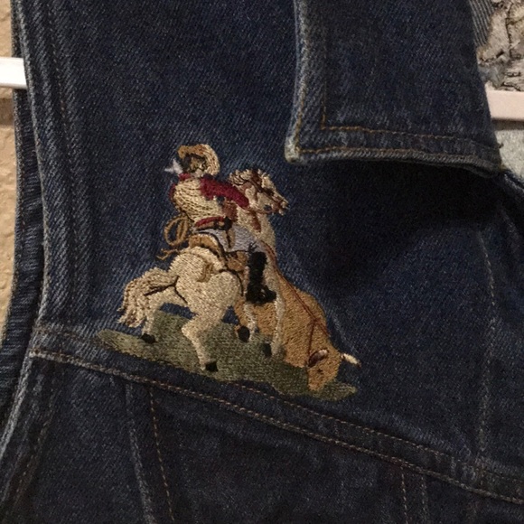 Gordon James Denim Western Vest - Picture 2 of 4